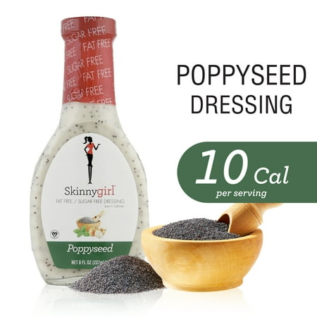 Skinnygirl Fat-Free | Sugar-Free Poppyseed Salad Dressing, 8 FL OZ