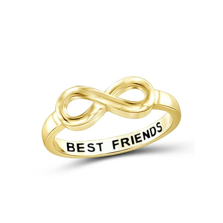 Best Friends Sterling Silver Infinity Ring (Best Friend Infinity Rings Sterling Silver)