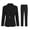 Black, variant on AZoiNM Women's Slim Fit Pinstripe Blazer Suit Set, 2 Piece Business Casual Outfit for Spring Summer Fall, Office Interview Work Attire