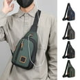thumbnail image 7 of SLYNSHome Sling Bag for Men Chest Bags Women Crossbody Shoulder Pouch with Earphone Hole for Cycling Travel Camping (Dark Gray), 7 of 7
