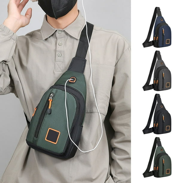 Bolso Bandolera de Gran Capacidad, Diseño Multicompartimento, Correa Ajustable Impermeable, Ideal para Viajes de Negocios, Ideal Como Regalo para Hombres.
