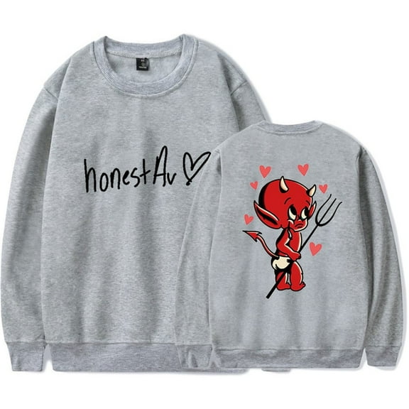Honestav Merch Sweatshirts For Men And Women, Stylish Round Neck Long Sleeve Casual Pullovers