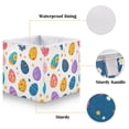 thumbnail image 3 of Iauyy Foldable Home Closet Storage Bins - Waterproof 300D Oxford Cube Baskets with Handles for Clothing Storage Books， Easter Egg Pattern, 3 of 6