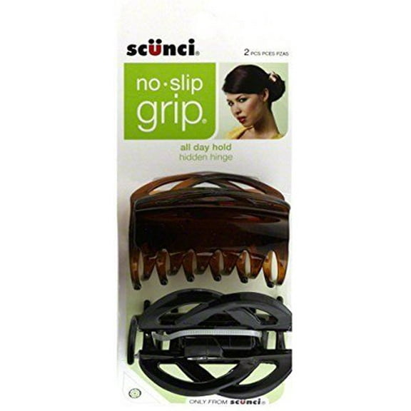 SCUNCI - No-Slip Grip Claw Clip - 2 Clips