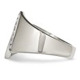 thumbnail image 3 of Stainless Steel Polished CZ Ring 7 Size, 3 of 6