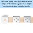 thumbnail image 5 of 6pcs U Bracket for 2.01" Panels, 47x51x49mm Metal U Shaped Fasteners Brackets, 5 of 6