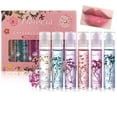 thumbnail image 1 of Skynest Girls Roll On Lip Gloss Set con estuche, 6 piezas de maquillaje de labios brillante para niños y adolescentes, sabores afrutados, regalo de fiesta para niños, mejores amigos (Rosa-6), 1 of 5
