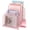 Pink-1Pack, variant on Inclined Desk File Organizer Vertical Folder Holder Stand Metal Rack Sorter For Office Classroom Desktop Organization
