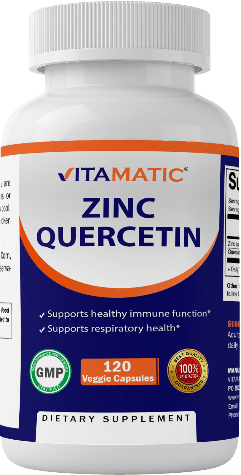 Vitamatic Zinc Quercetin 120 Veggie Capsules