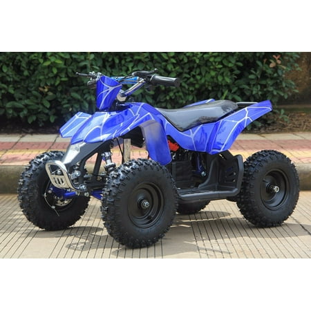 Sahara 24V 350W Electric Quad Battery-Powered MINI ATV, Blue