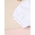 thumbnail image 7 of vastwit Kids Girls Short Puff Sleeve Pullover Top Summer Cotton Basic T-shirts White 3-4, 7 of 7