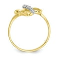 thumbnail image 2 of 10K Yellow Gold Ring Band Themed Cubic Zirconia CZ White, Size 9, 2 of 5