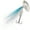 Silver/White/Blue, variant on Panther Martin PMSS_6_SWB Barrel Body SonicStreamer Spinners Fishing Lure - Silver/White/Blue - 6 (1/4 oz)