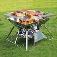 thumbnail image 3 of Rejilla para parrilla Estufa plegable Soporte para parrilla Soporte de calefacción con, 3 of 8