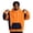 Orange, variant on TOMVIGX Mens Contrast Color Spliced Hooded Sweatshirt Casual Drawstring Pullover Hoodie Long Sleeve Sport Tops with Front Pocket L