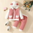 thumbnail image 2 of TBWNWG Girls Outfits&Set Soft Fuzzy Winter Flannel Clothes Long Sleeve And Pants Two-Piece Homewear For Boys And Girls,Size 9-12 Months, 2 of 9