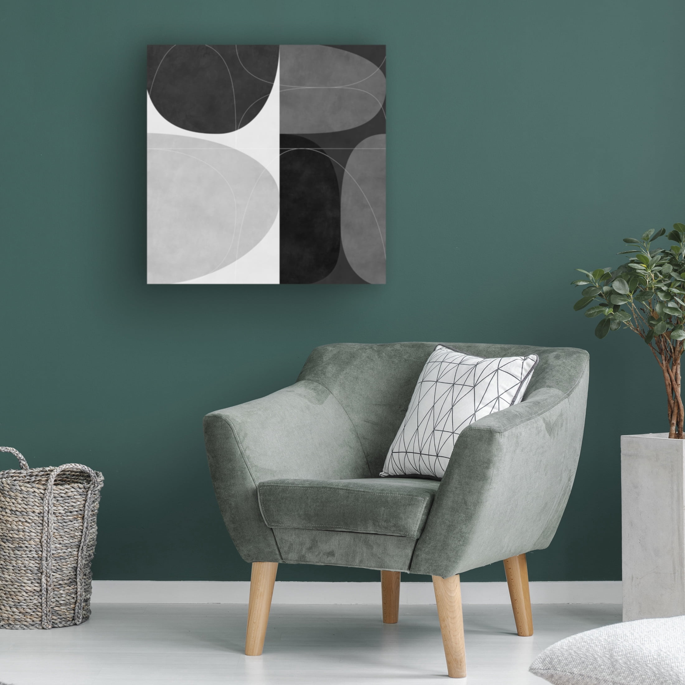 Trademark Fine Art Ana Rut Bre Shapesbw2 Canvas Wall Art