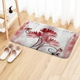 thumbnail image 2 of Rustic Farmhouse Bath Mat, Farm Red Daisy Floral Flowers Butterfly Country Wooden Bath Rug for Bathroom, Grey White Bath Mat Soft Non Slip Bath Rugs, 16X24IN, 2 of 6