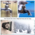 thumbnail image 6 of Deago Outdoor Faucet Cover for Winter Freeze Protection, Antifreeze Hose Bib Insulation Socks with Reflective Strips, 5.5" W x 7.1" H, Black, 6 of 8