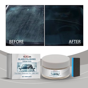 Cerium Oxide Glass Polishing Powder 50g, Car Window Scratch Remover Repair Tool