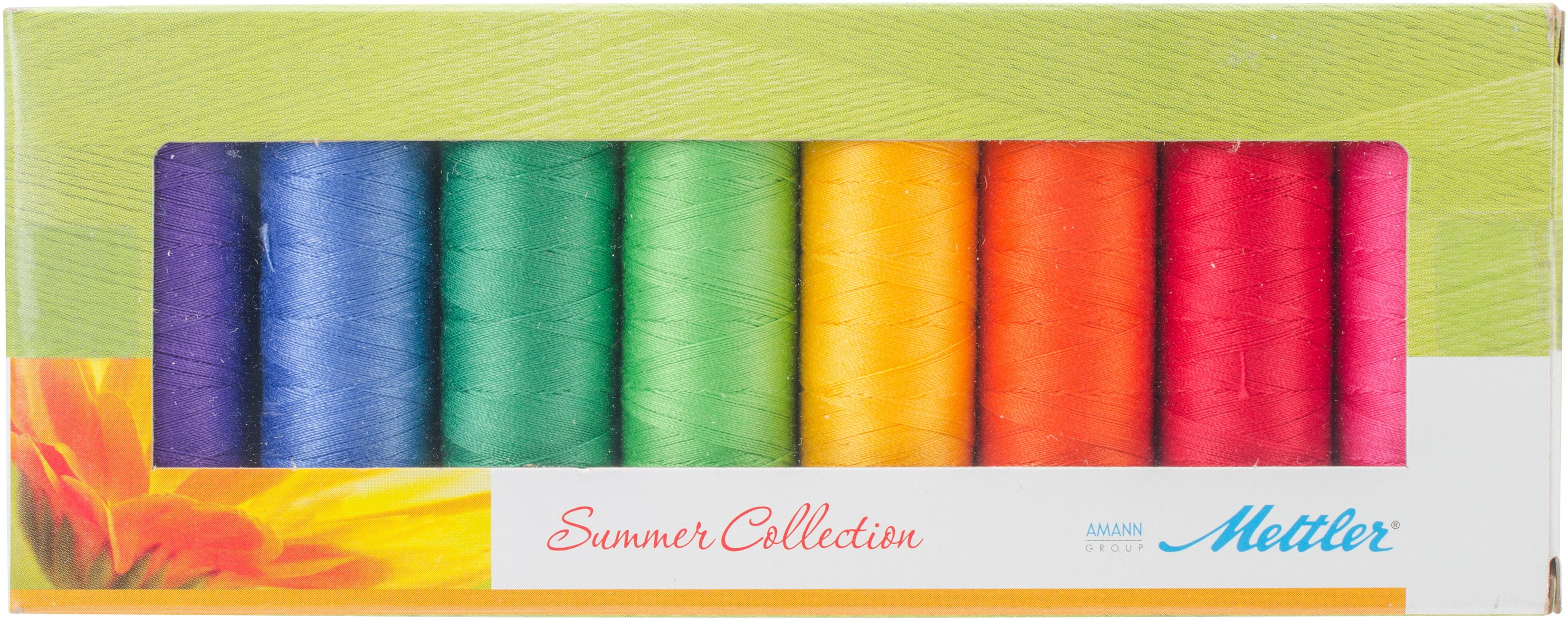 Mettler Silk Finish Cotton Thread Gift Pack 8/Pkg-Winter 