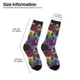 thumbnail image 2 of Rateoe Retro Cassette Music Pattern Children's Socks, Socks Gifts ,kids Crew Soft Cotton Socks , Moisture-Wicking, Durable, Ideal for Daily Wear & Sports, 2 of 5
