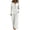 White, variant on Women's Casual 2 Piece Tracksuit Outfits Lapel Long Sleeve Tunic Shirts and Loose Wide Leg Flowy Pants Soft Daily Loungewear Sets White