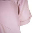 thumbnail image 2 of Hijaz Purple V-Neck Short Sleeve Casual Men's Thobe Arab Robe Dishdasha - 62, 2 of 4