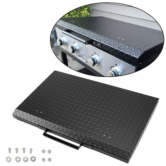 Kojem 36" Griddle Cover Grill Hard Lid Waterproof Aluminum with Stainless Steel Handle for Outdoor Home Blackstone