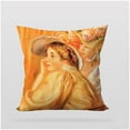 thumbnail image 5 of 3S Brother'S World Classic Art Masterpiece Series Set Of 4 Hidden Zipper Cushion Covers Pierre Auguste Renoir-Girls - 12" to 30" Sizes Art Home Décor Printed On Both Sides Each Size (26"Wx26"L), 5 of 6