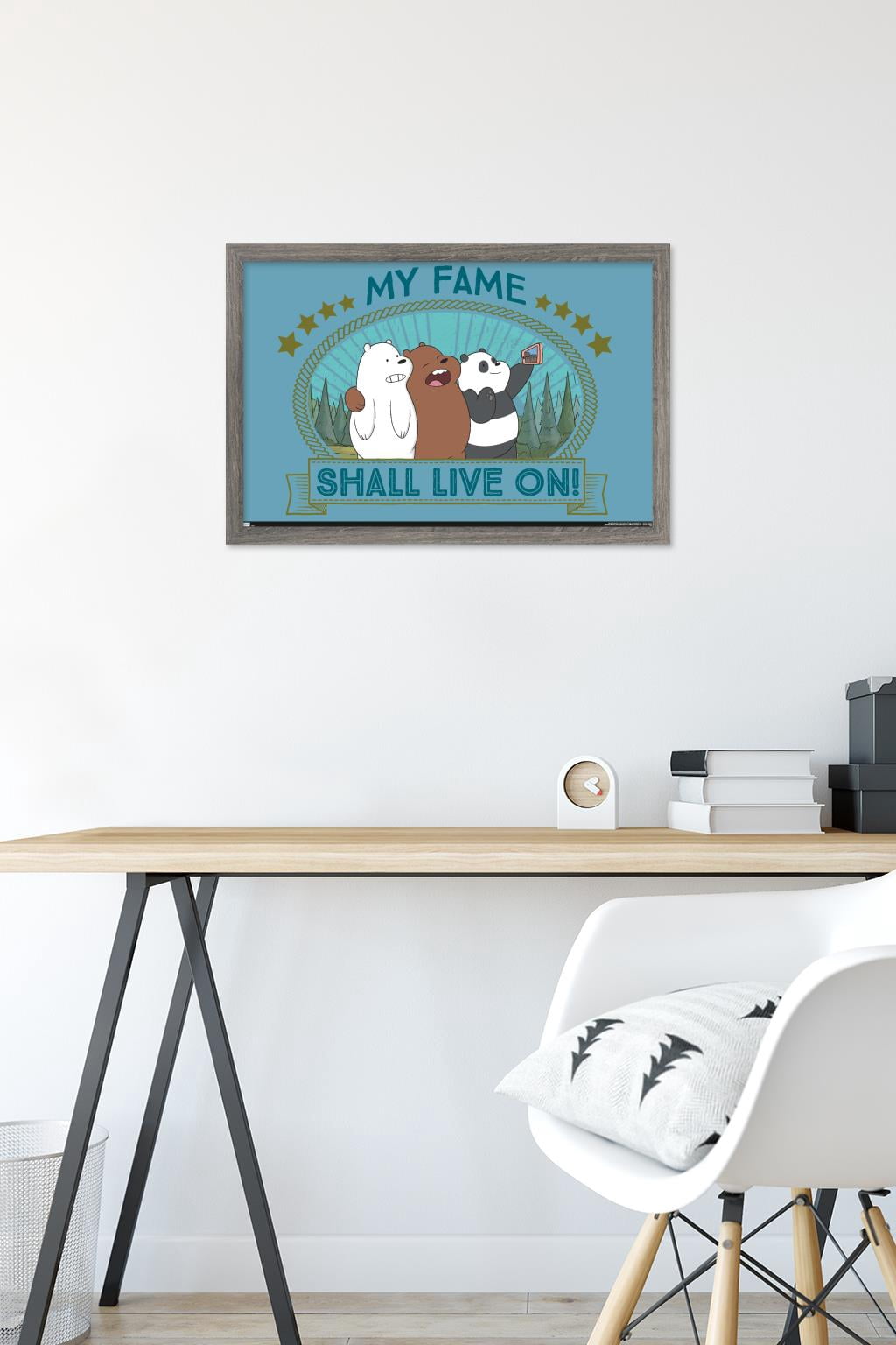 We Bare Bears - Fame Wall Poster, 14.725" x 22.375", Framed