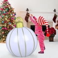 thumbnail image 4 of Fiudx Ofertas relámpago Bola de campana de decoración navideña de 45 cm, bola inflable de Navidad para exteriores, bola navideña inflable de PVC, decoraciones para árboles de Navidad, 4 of 7