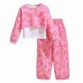 thumbnail image 3 of Girls Cute Clothes 3 Piece Cropped Hoodie + Cami Top + Cargo Pants Fall Winter Outfits for Teen Girls Back To School Outfits, 3 of 9
