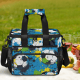 thumbnail image 7 of Herdesigns Sports Large Lunch Bag Insulated Thermal Lunchbox Reusable Leakproof Cooler Bags with Shoulder Strap for Adults Men Women Work Picnic, Soccer Ball, 7 of 7