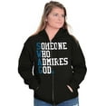 thumbnail image 4 of Someone Who Admires God Christian Zip Up Hoodie Men's Women's Brisco Brands X, 4 of 6