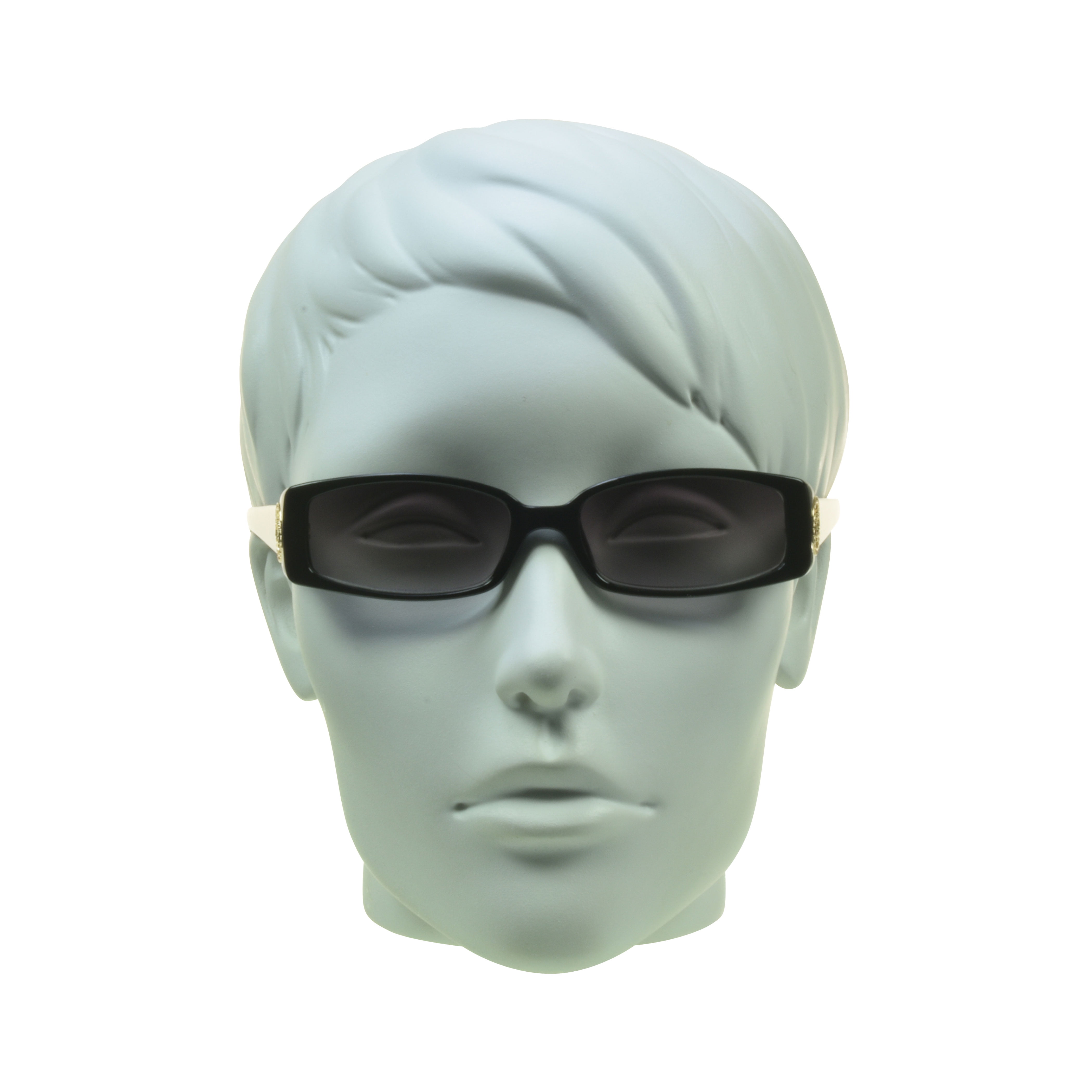 proSPORT Reading Sunglass Reader Rectangle Black Silver Frame Women NOT BIFOCAL