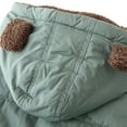 thumbnail image 6 of URMAGIC Winter Coat Toddler Kids Solid 3D Bear Ear Hooded Padded Jacket Outfit Body Girls Boys Snow Warm Clothes Outerwear, 6 of 10