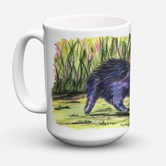 Carolines Treasures SS8444CM15 Pomeranian Coffee Mug 15 oz 15 ounce multicolor