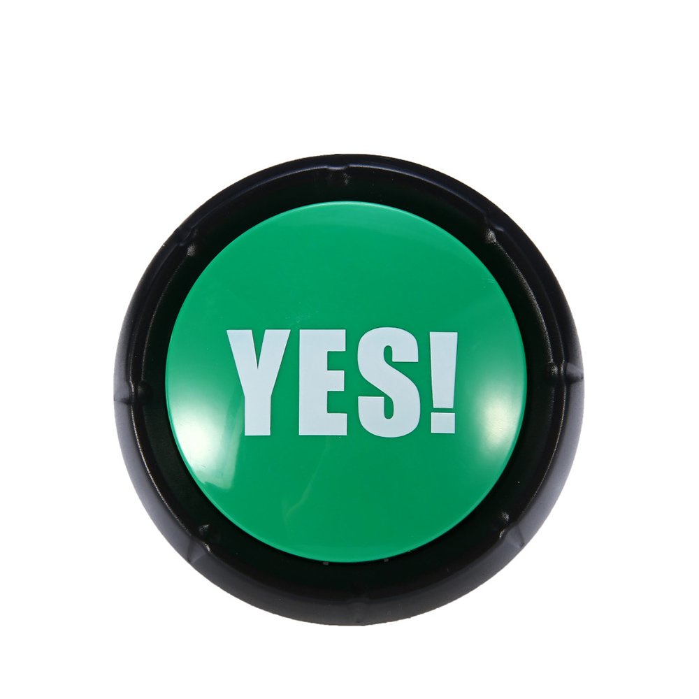YES NO Sound Button Toys Party Tools Supplies Sounding Toys Holiday