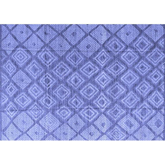 Ahgly Company Indoor Rectangle Abstract Blue Modern Area Rugs, 7' x 9'