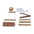 thumbnail image 1 of Percha De Madera Para Pájaros, Estable, 6 Piezas, Inodora, Segura, Para Pájaros, Plataforma Con Ramas, Multifunción Para Periquitos, 1 of 7
