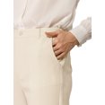 thumbnail image 7 of Allegra K Women's High Waisted Elastic Back Casual Ankle Plaid Pants L Beige, 7 of 7