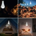 thumbnail image 3 of LOVEVER 4 Pack Portable Emergency LED Bulbs  Afoskce USB Rechargeable Camping Light With Remote Timer  5 Lighting Modes  With Hook  1500mAh Smart Light Bulbs For Emergency  Camping  Hikin, 3 of 7