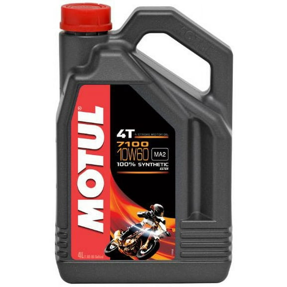 Motul 7100 4T Synthetic Ester Motor Oil - 10W60-4L. 102191