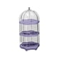 thumbnail image 2 of Vitrina transparente para figuras, transparente, giratoria, a prueba de polvo, expositor de muñecas en niveles para colecciones de minifiguras de juguete violeta 3 capas, 2 of 10