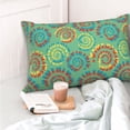 thumbnail image 4 of Kdxio Cotton Pillow Cases 16"x24" Pillowcases,Soft and Breathable Bedroom Pillow Cases-Colourful Tie Dye-No Pillow Core, 4 of 5