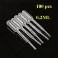 thumbnail image 1 of 100 pcs Graduated Pipettes Dropper Polyethylene Experiment Medical  0.2/0.5/1 ML, 1 of 4