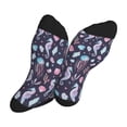thumbnail image 5 of Vsdgher Watercolor Marine Animals Unisex Crew Socks Lightweight Breathable Ventilation Ankle Socks, Mid-calf socks for Daily, 5 of 7