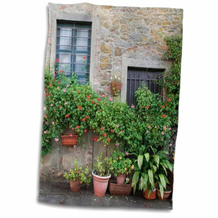 3dRose Europe, Italy, Tuscany. The town of Volpaia. - Towel, 15 by