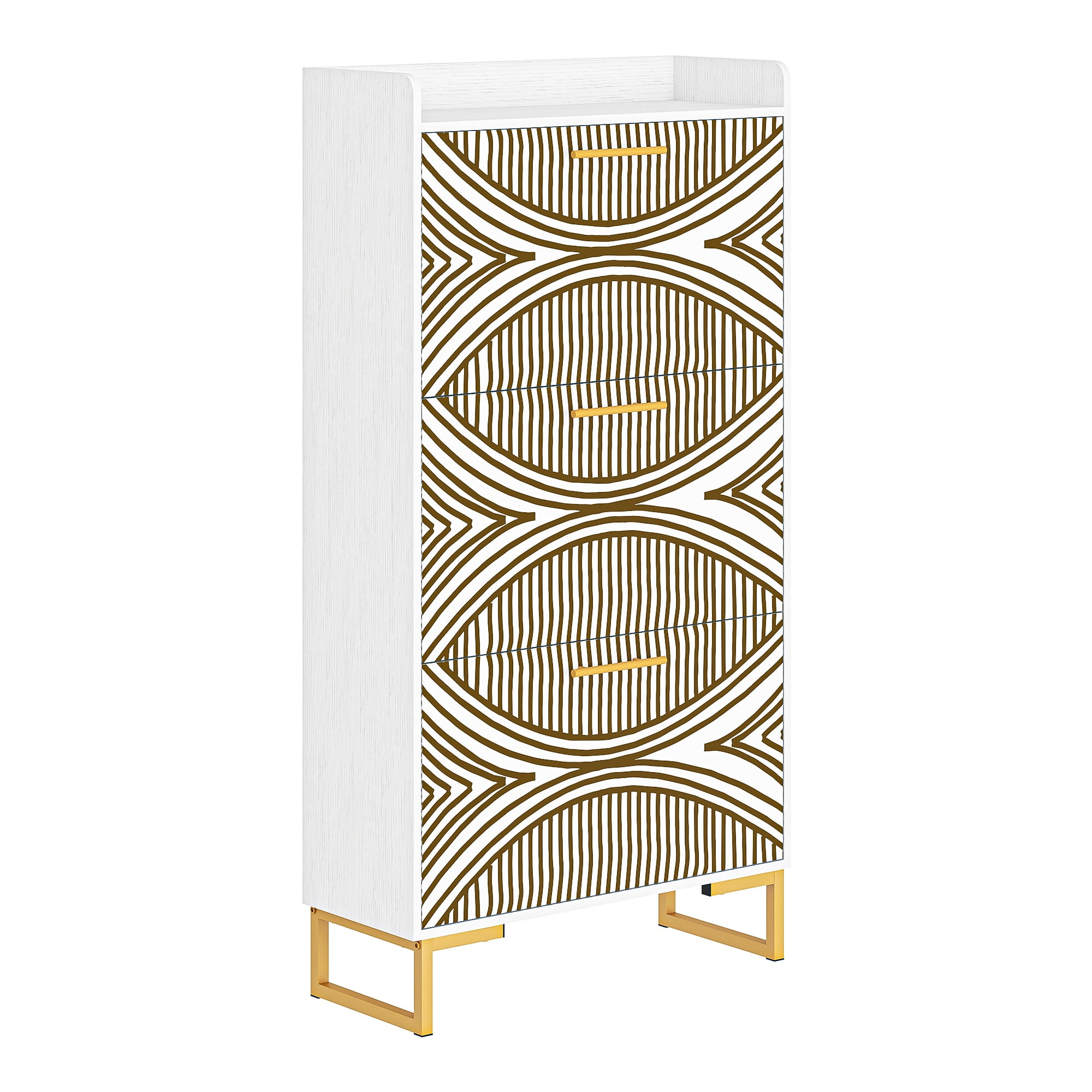 YYAo Entryway Shoe Cabinet, Shoes Storage Organizer Narrow Shoe Storage Rack with Flip Doors, Tipping Bucket Shoe Cabinet for Closet, Living Room, Beige YYAo Entryway Shoe Cabinet, Shoes Storage Organizer Narrow Shoe Storage Rack with Flip Doors, Tipping Bucket Shoe Cabinet for Closet, Living Room, Beige